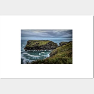 Tintagel Island Cornwall Posters and Art